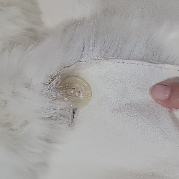 Women's White Teddy Jacket - Picture 13 of 16